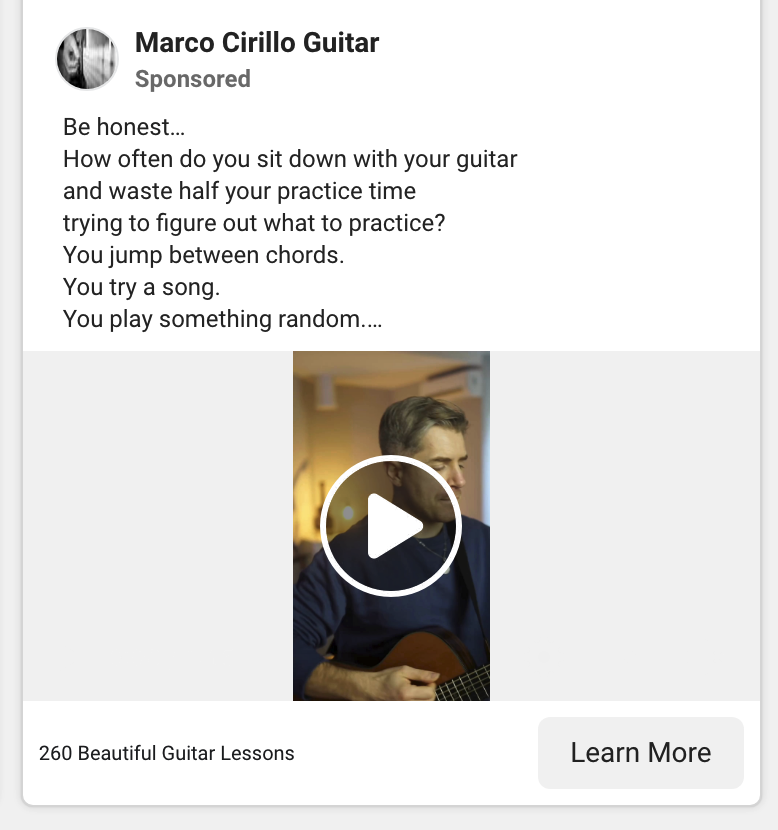 Marco Cirillo — Meta ad