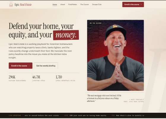 Epic Real Estate — Website