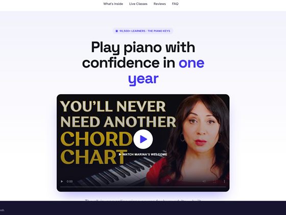 The Piano Keys — Course page