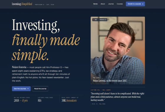 Investing Simplified · Professor G — Website