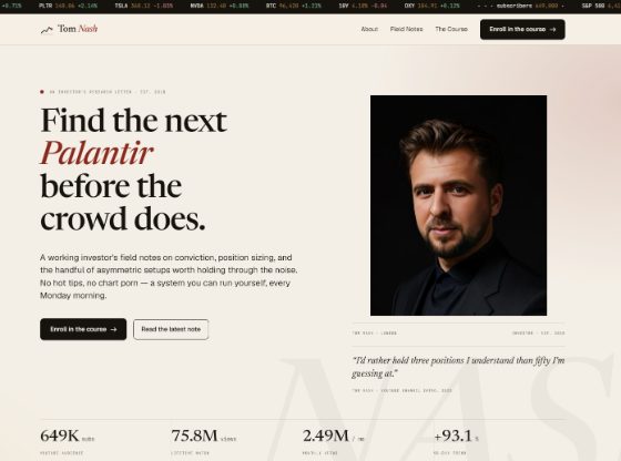 Tom Nash — Website